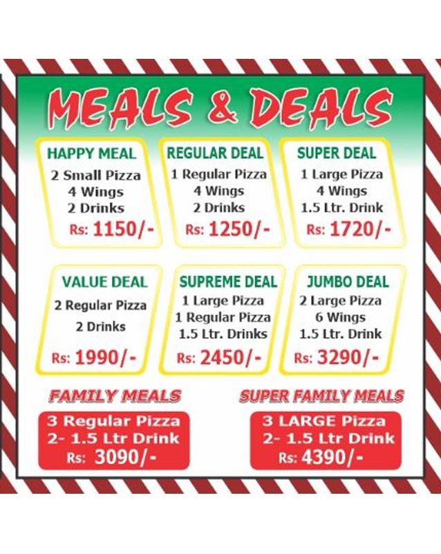 Pizza Town  menu