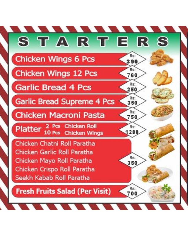 Pizza Town  menu