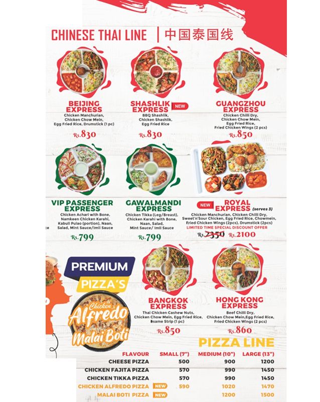 Platter Junction menu