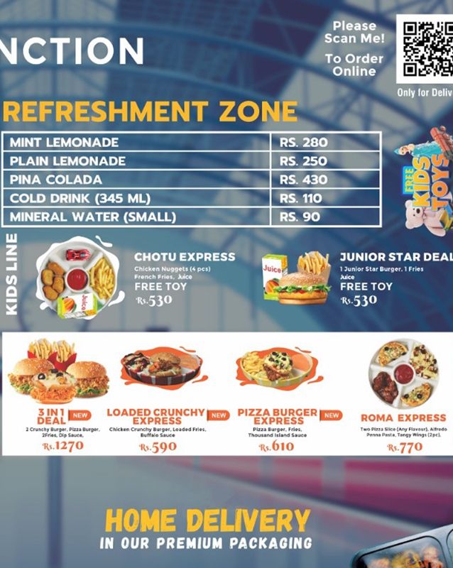 Platter Junction menu
