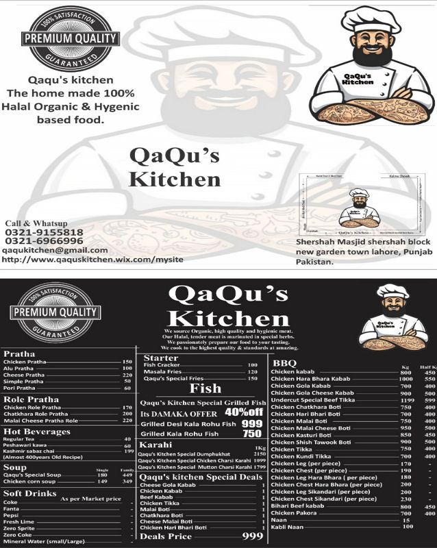 QaQu’s Kitchen menu