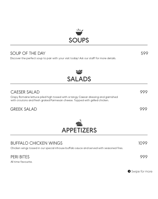 Rare Lotus menu
