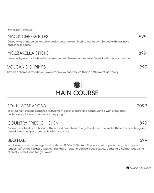 Rare Lotus menu