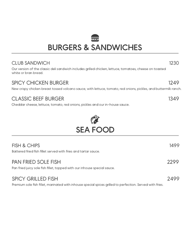 Rare Lotus menu