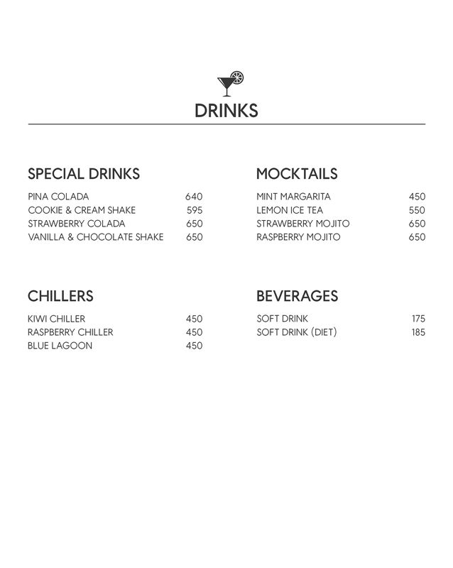 Rare Lotus menu