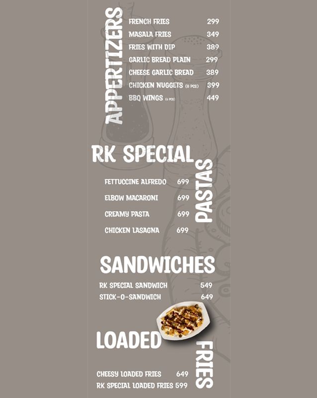 Rocker Knife menu
