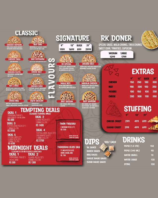 Rocker Knife menu
