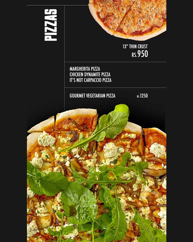 Room Service menu