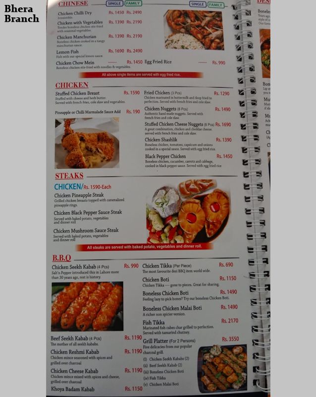 Salt'n Pepper Express menu