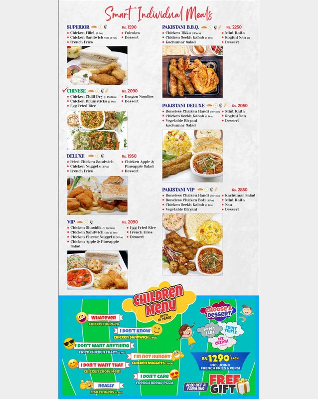 Salt'n Pepper Restaurant menu