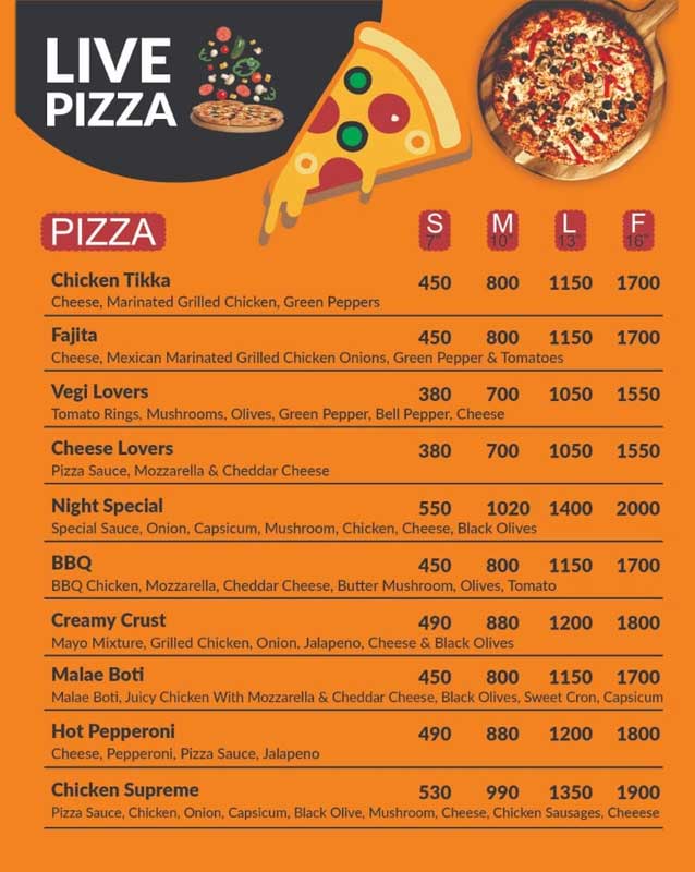 Shawarma Night menu