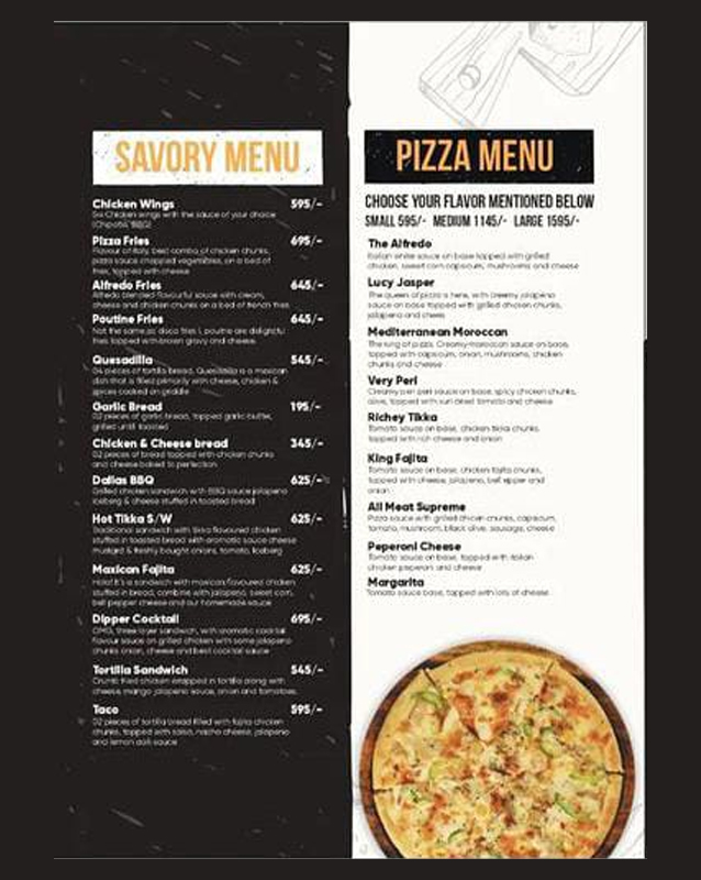 Silverburn Cafe menu
