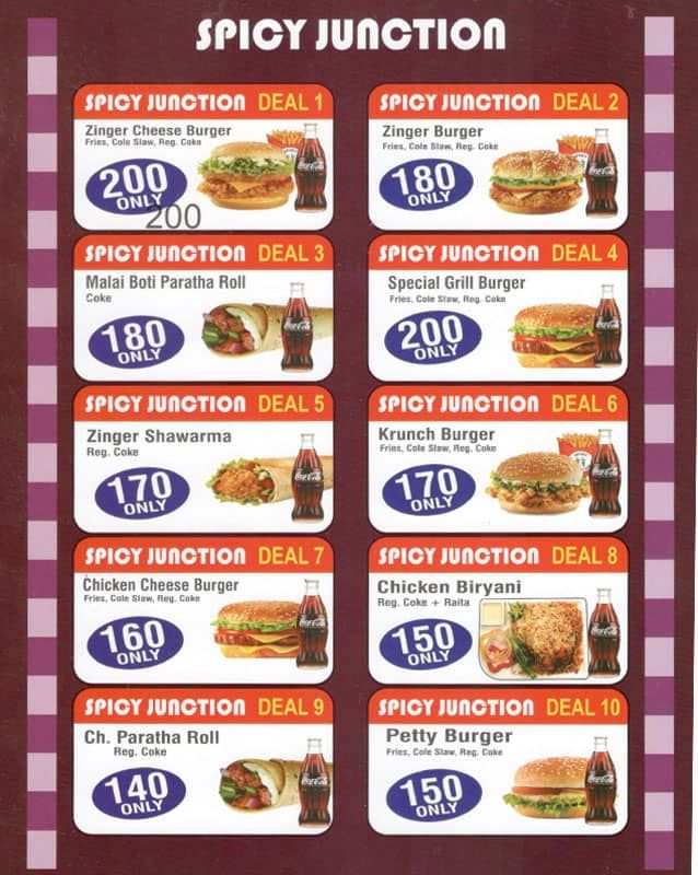 Spicy Junction  menu