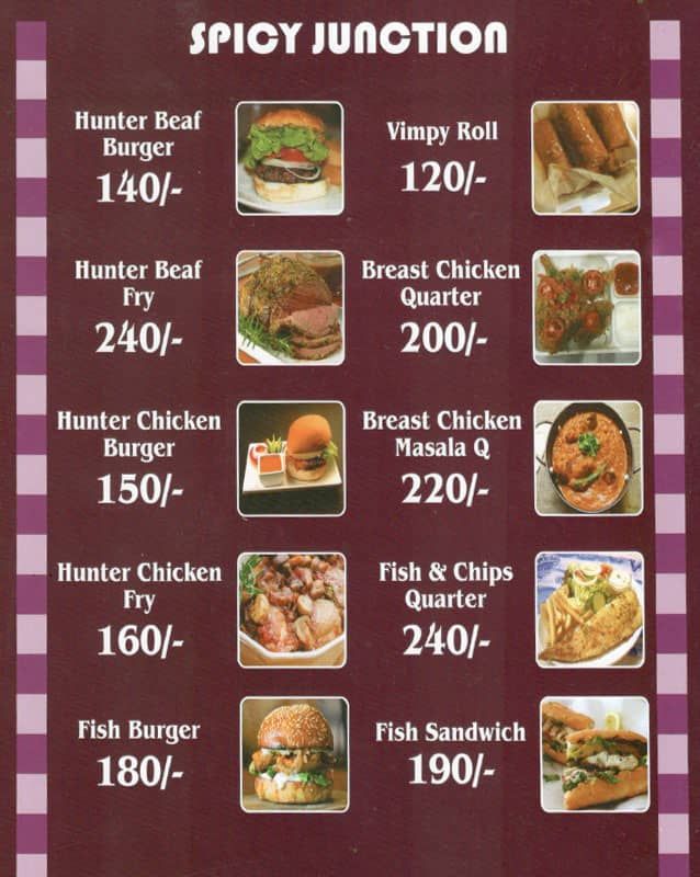 Spicy Junction  menu