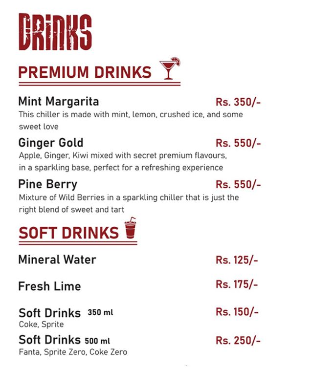 Steak Away menu