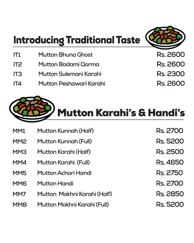 Tabaq menu