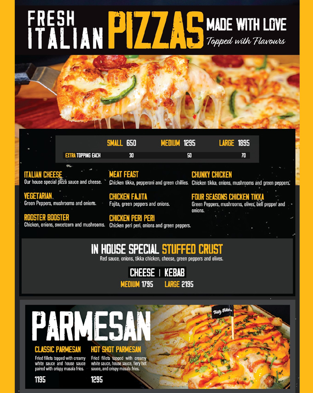 Tasty Bites Original menu