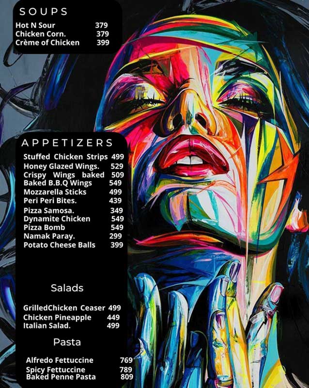 Temptations menu