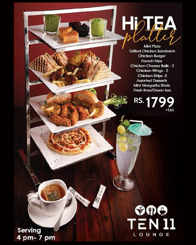 Ten 11 Lounge menu