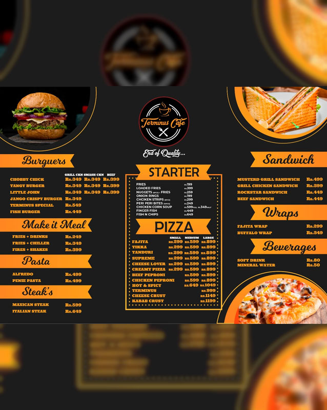 Terminus Cafe  menu