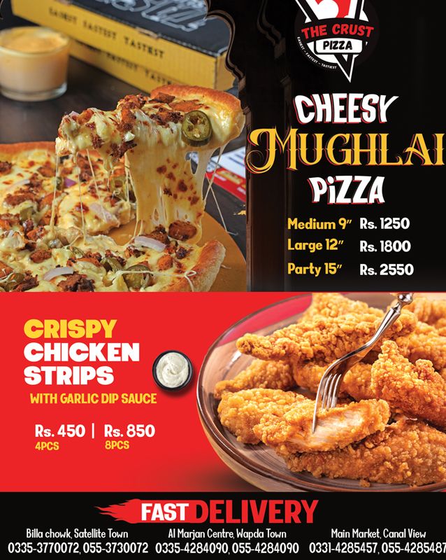 The Crust Pizza menu