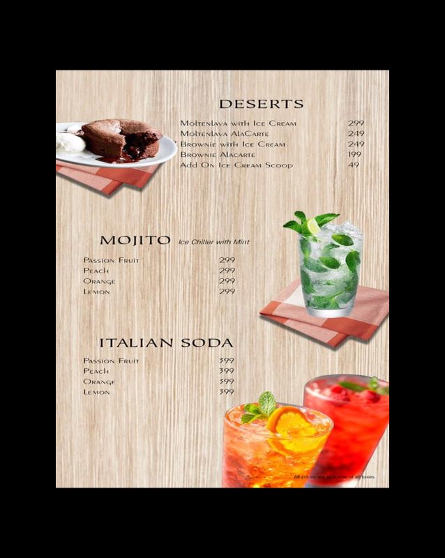 The Gathering menu