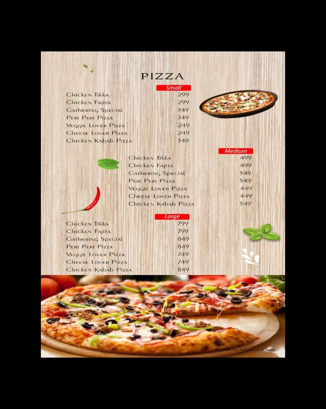 The Gathering menu