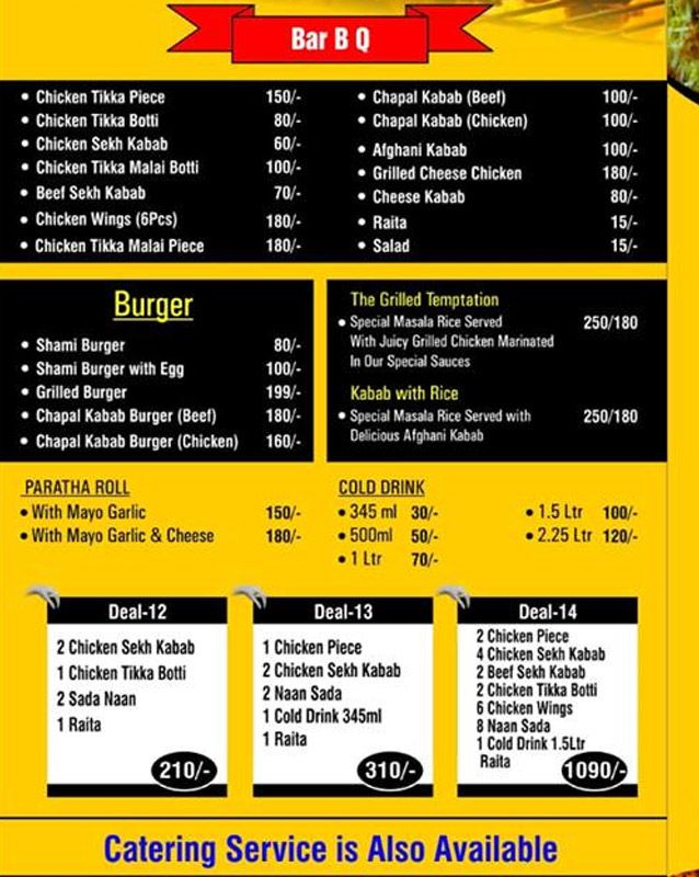 The Kitchen Krew menu