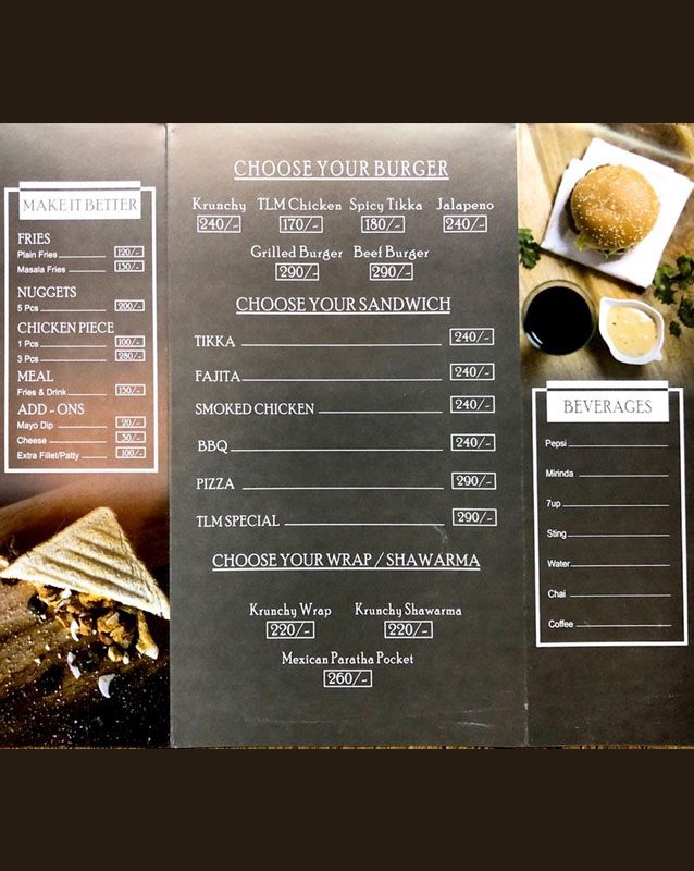 The Little Munchery	 menu