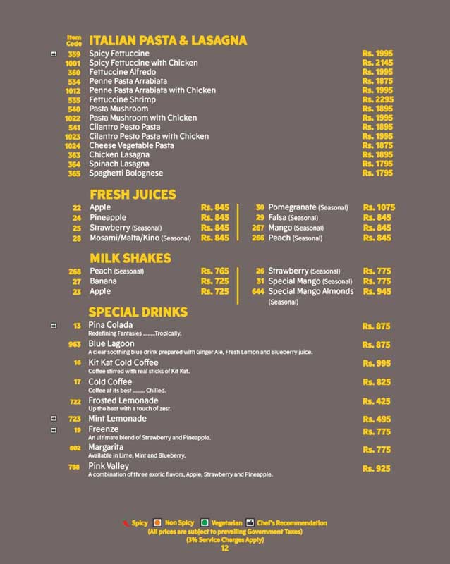 The Monal menu