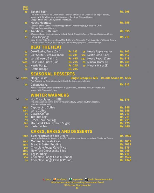 The Monal menu