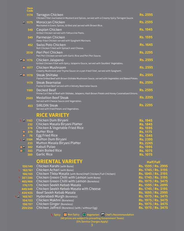 The Monal menu