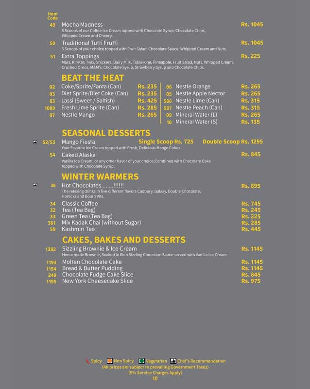 The Monal menu