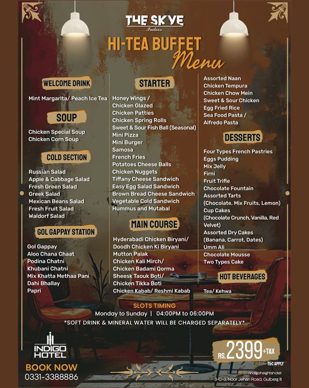 The Skye menu