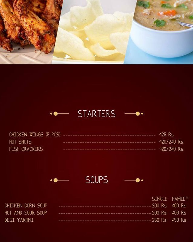 Village Grill menu