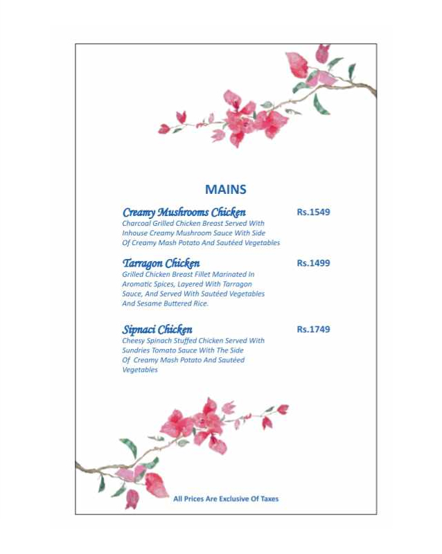Weez Kitchenette  menu