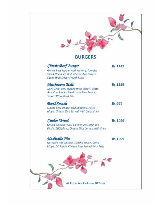 Weez Kitchenette  menu