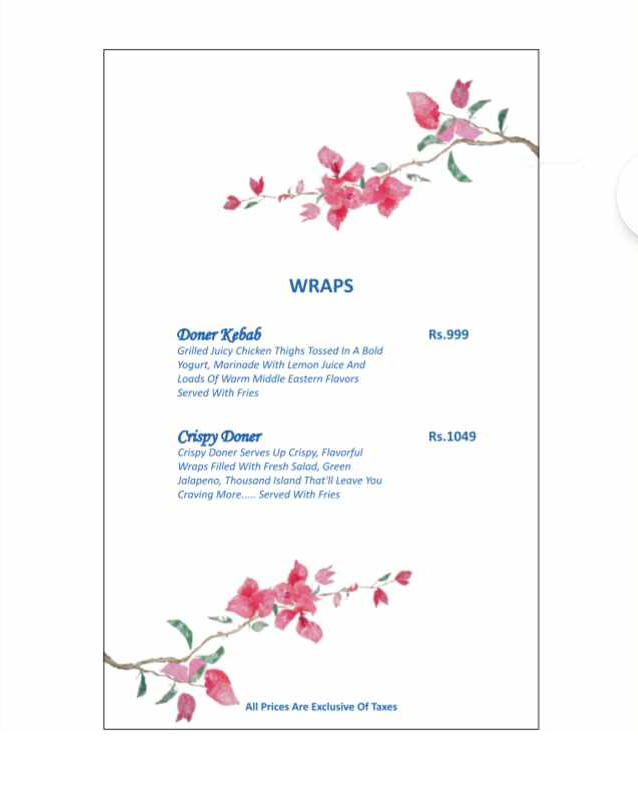 Weez Kitchenette  menu