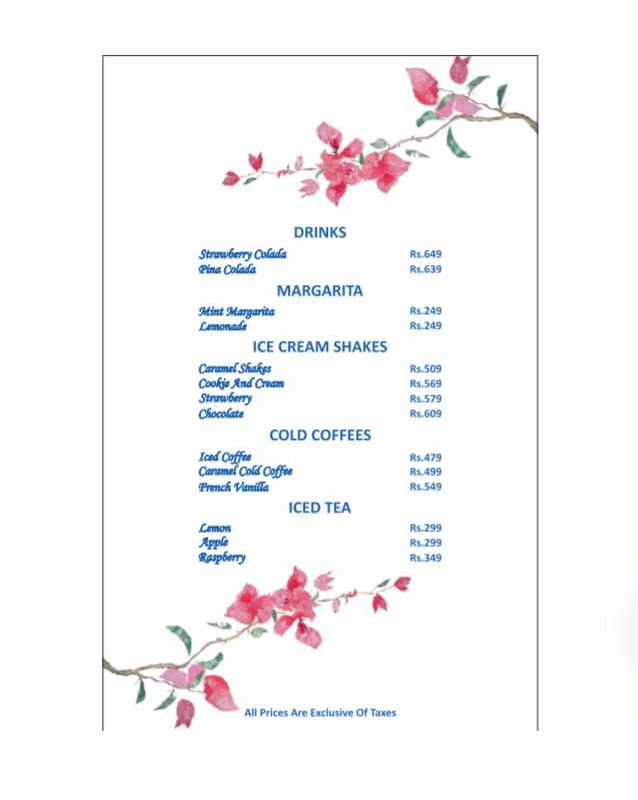 Weez Kitchenette  menu