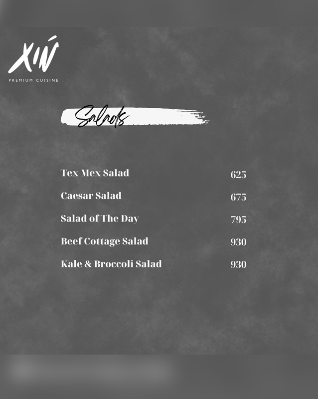 XIN menu
