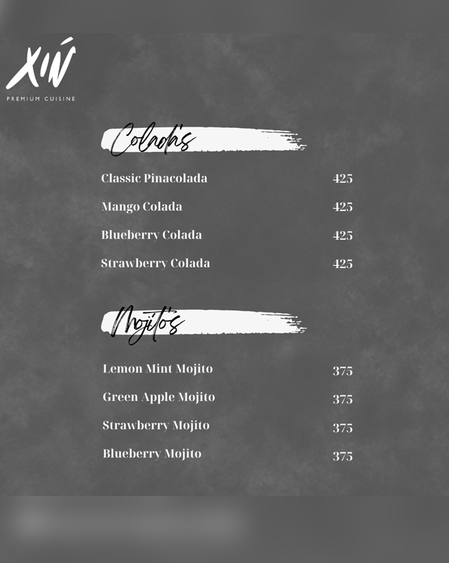XIN menu