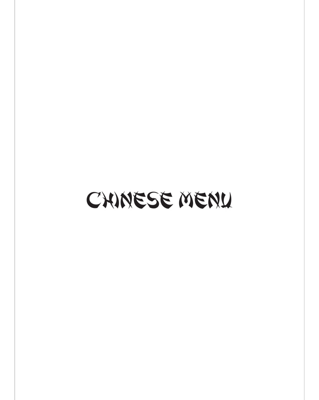 YUM Chinese & Thai menu