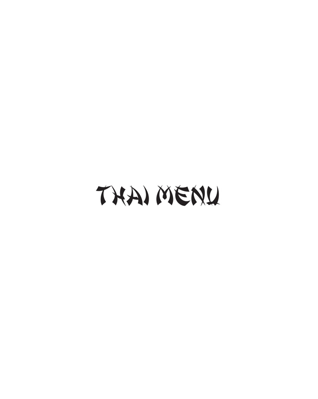 YUM Chinese & Thai menu