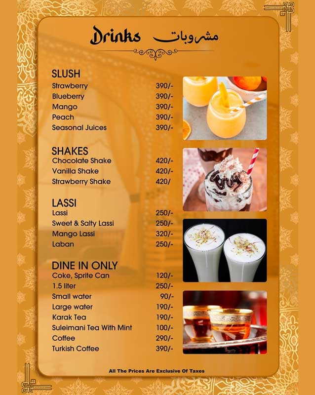 Yumto -The House of Arabic Mandi menu