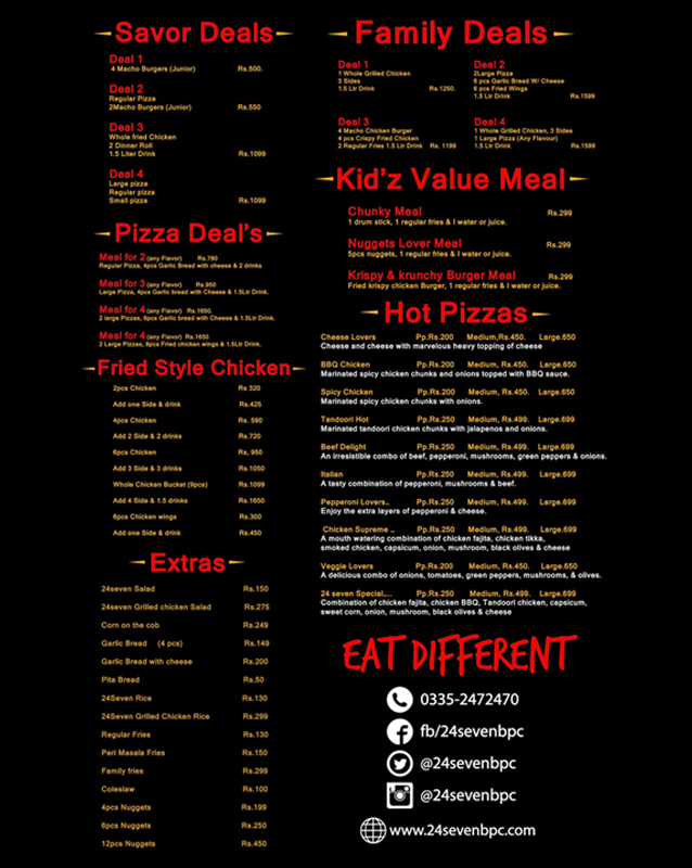 24Sevenbpc menu