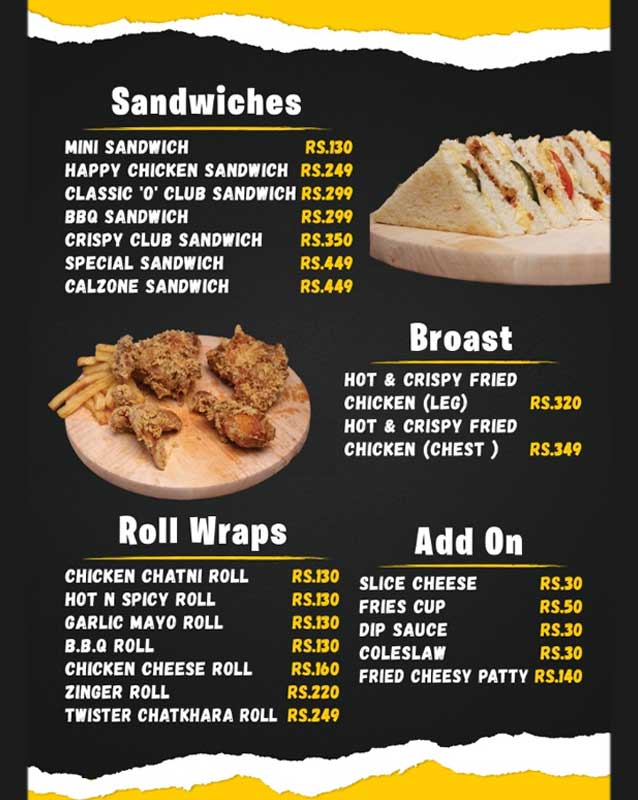 Ahbab Burger & Pizza menu