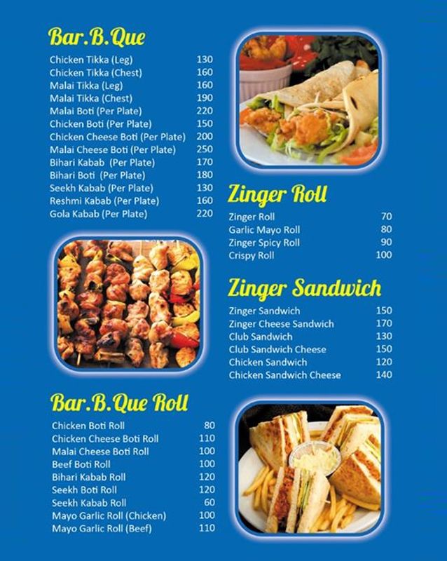 Al Asar Fast Food menu