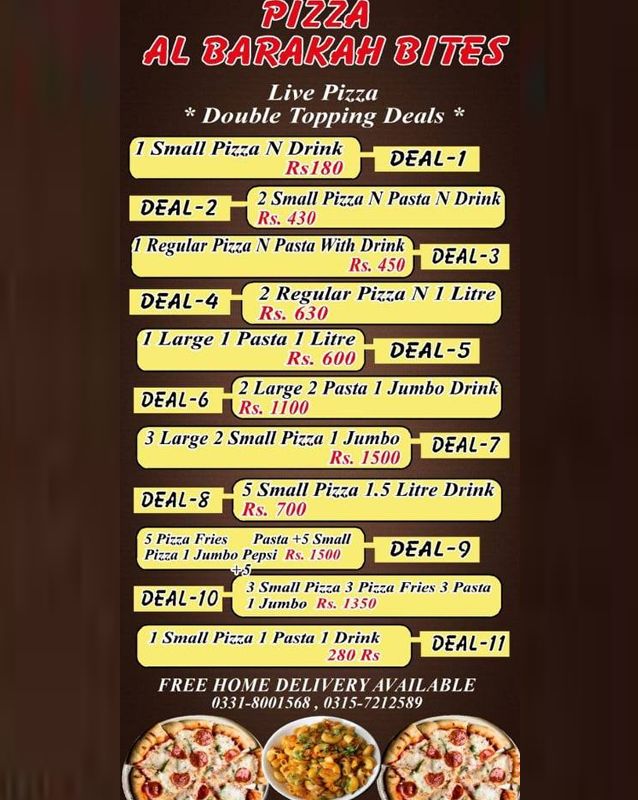 Al Barakah Bites menu