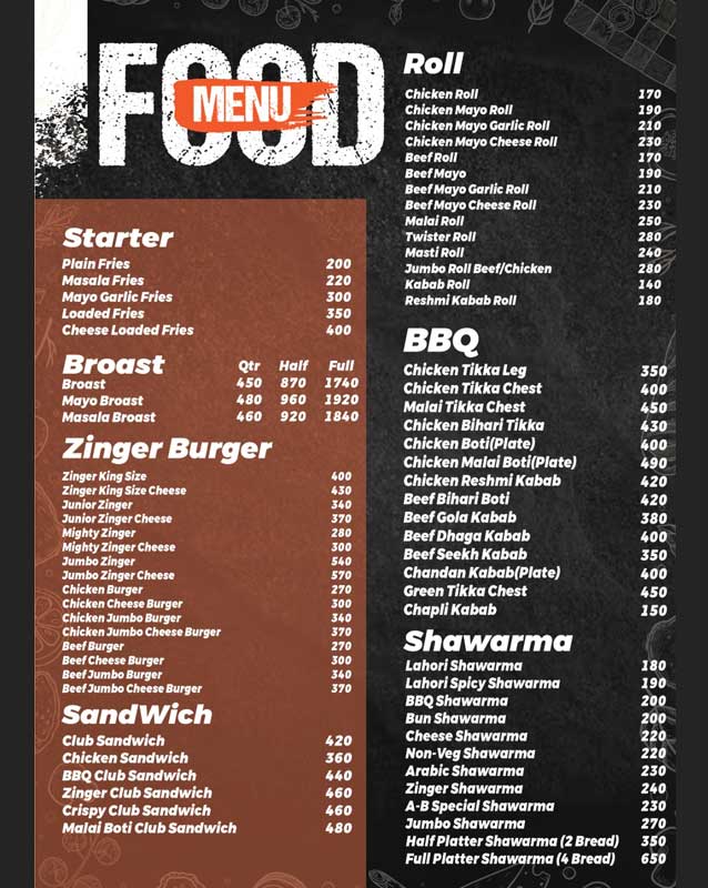 Al Basit Restaurant menu