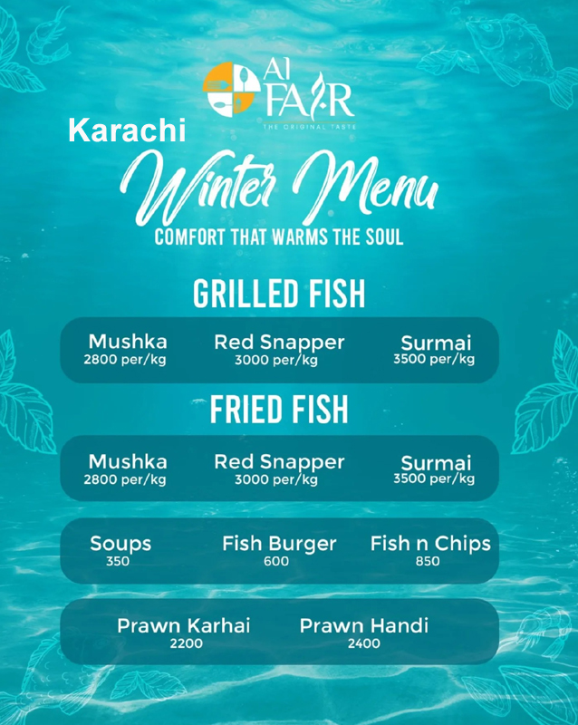 Al Fajr menu